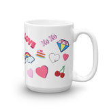 Love colorful art coffee mug