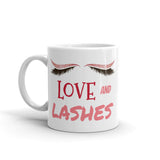 Love and Lashes coffee mug