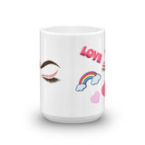 Love colorful art coffee mug